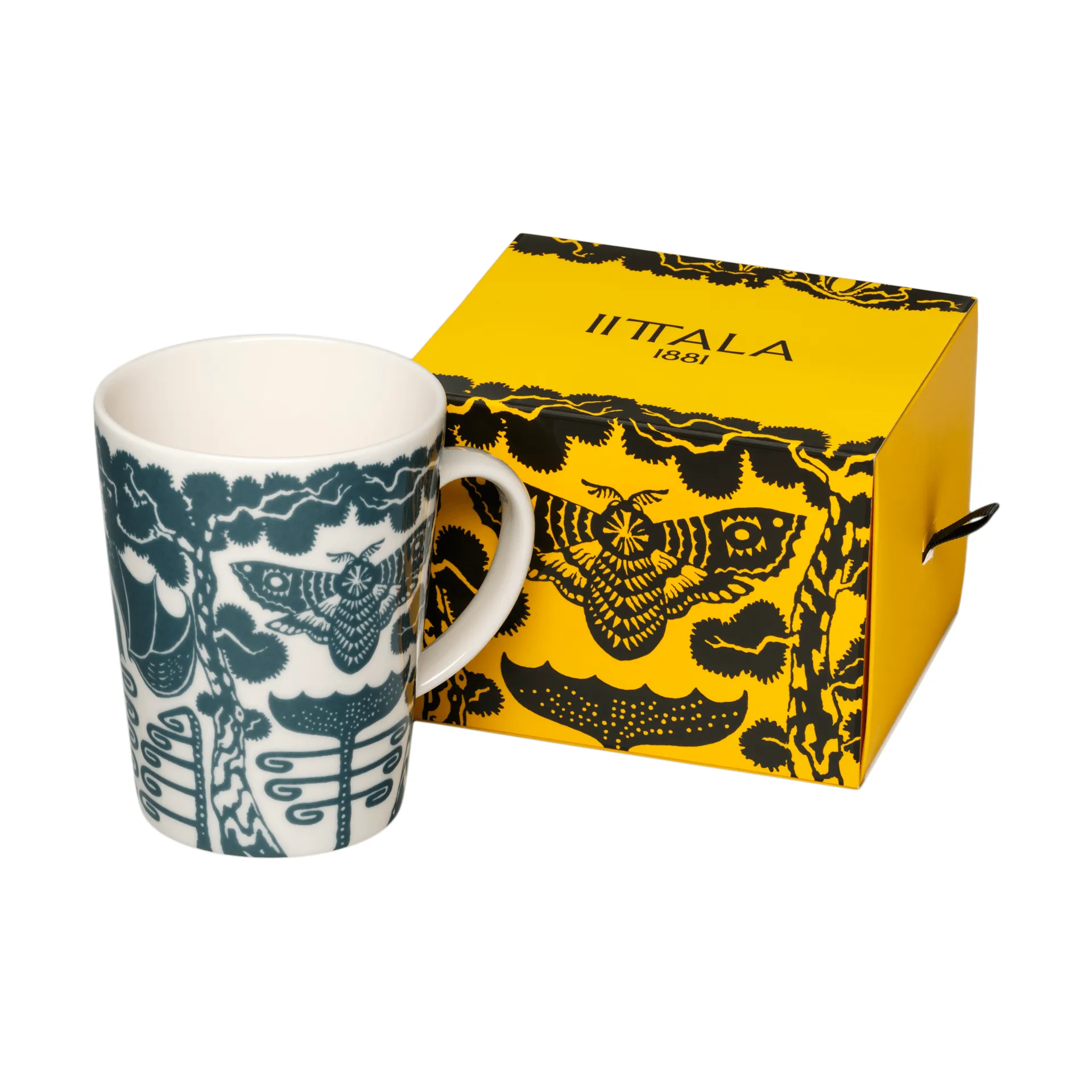 Taika mugg 40 cl presentförpackning, Yö stålblå Iittala