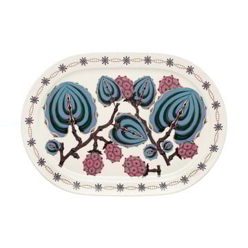 Iittala Taika Sato serveringsfat oval 41 cm Vit-flerfärgad
