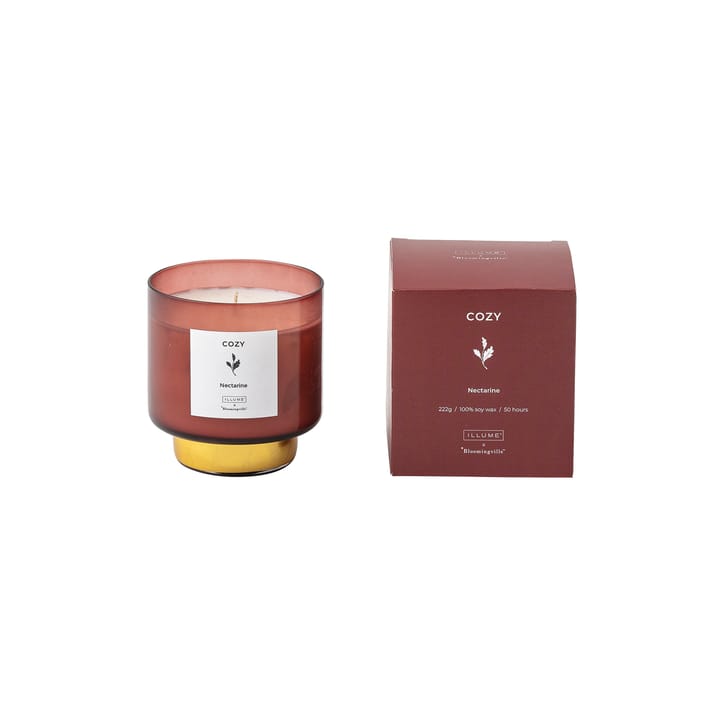 Cozy Nectarine doftljus, 222 g Illume x Bloomingville