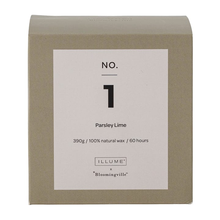 NO. 1 Parsley Lime doftljus, 390 g + Giftbox Illume x Bloomingville