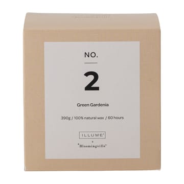 NO. 2 Green Gardenia doftljus - 390 g + Giftbox - Illume x Bloomingville