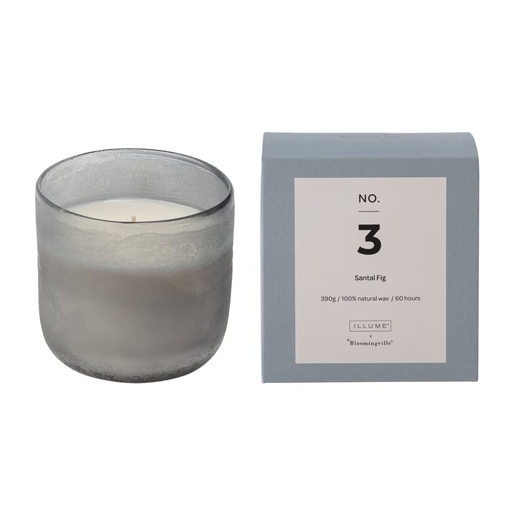 NO. 3 Santal Fig doftljus, 390 g + Giftbox Illume x Bloomingville