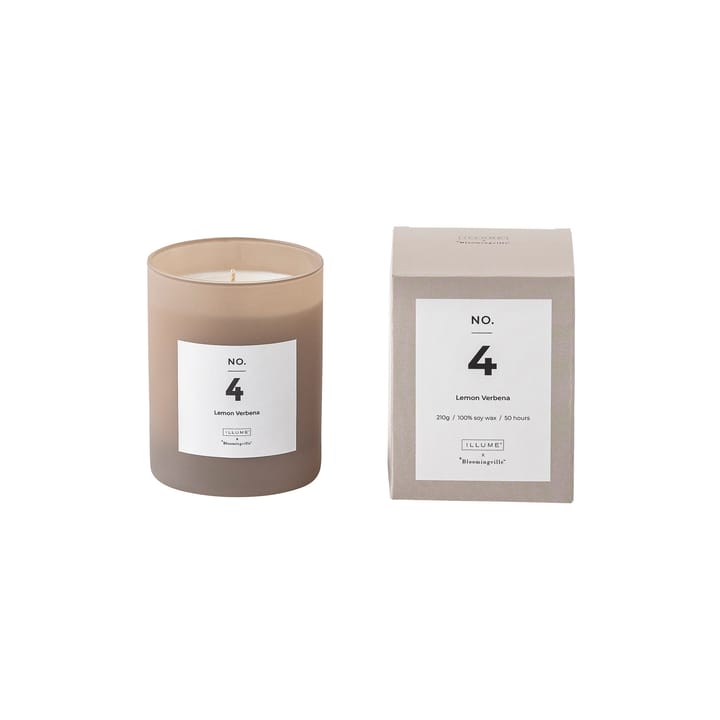 NO. 4 Lemon Verbena doftljus, 200 g + Giftbox Illume x Bloomingville