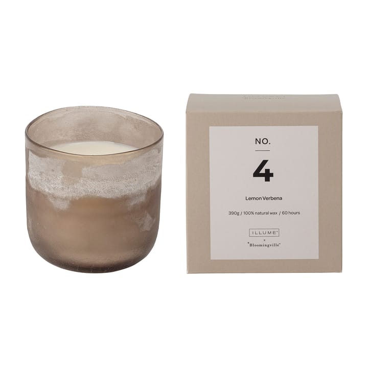 NO. 4 Lemon Verbena doftljus, 390 g + Giftbox Illume x Bloomingville