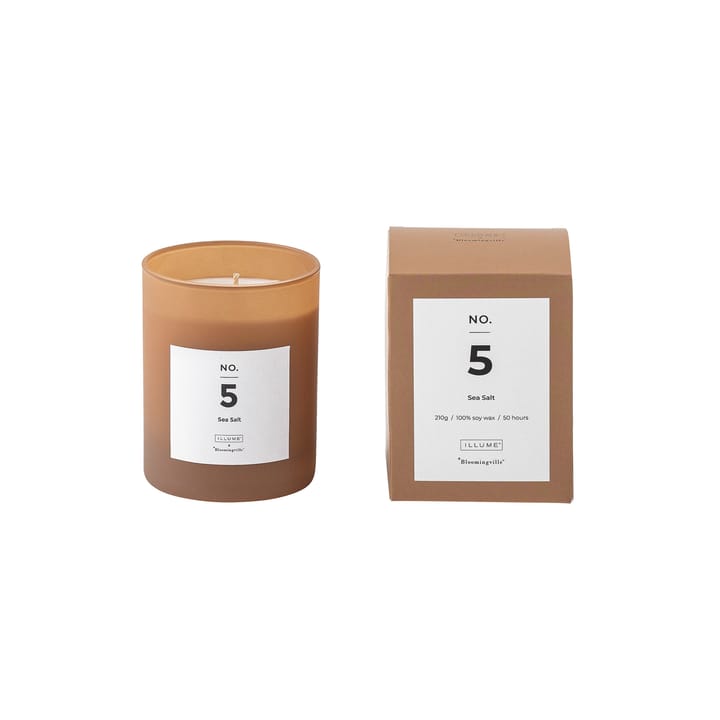 NO. 5 Sea Salt doftljus, 200 g + Giftbox Illume x Bloomingville