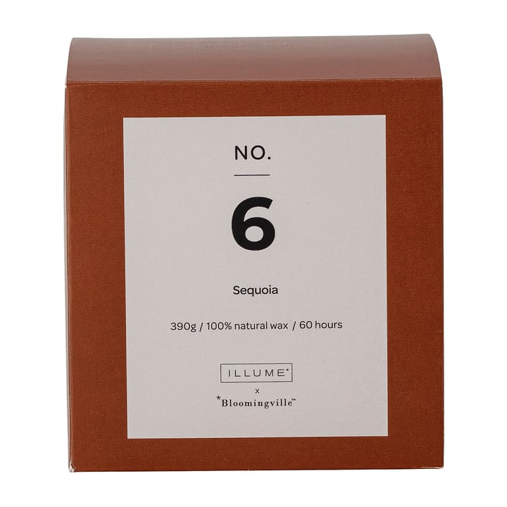 NO. 6 Sequoia doftljus, 390 g + Giftbox Illume x Bloomingville
