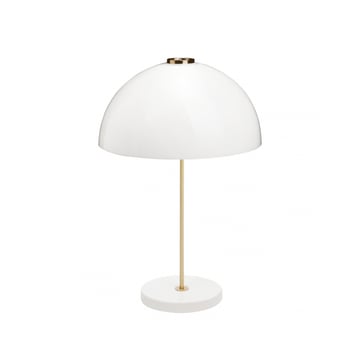 Läs mer om Innolux Kupoli bordslampa Vit, mässingsdetaljer