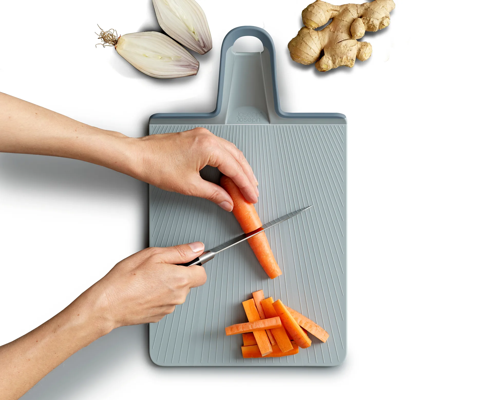 Chop2pot skärbräda plus ljusblå, Regular Joseph Joseph