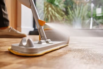 Cleantech 2-i-1 golvmopp med skrubb - Light Stone - Joseph Joseph