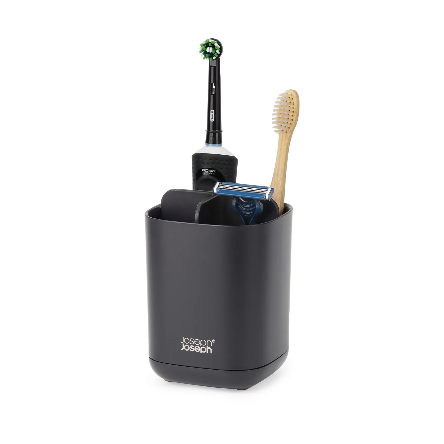 Easystore tandborsthållare 12,8 cm, Svart Joseph Joseph