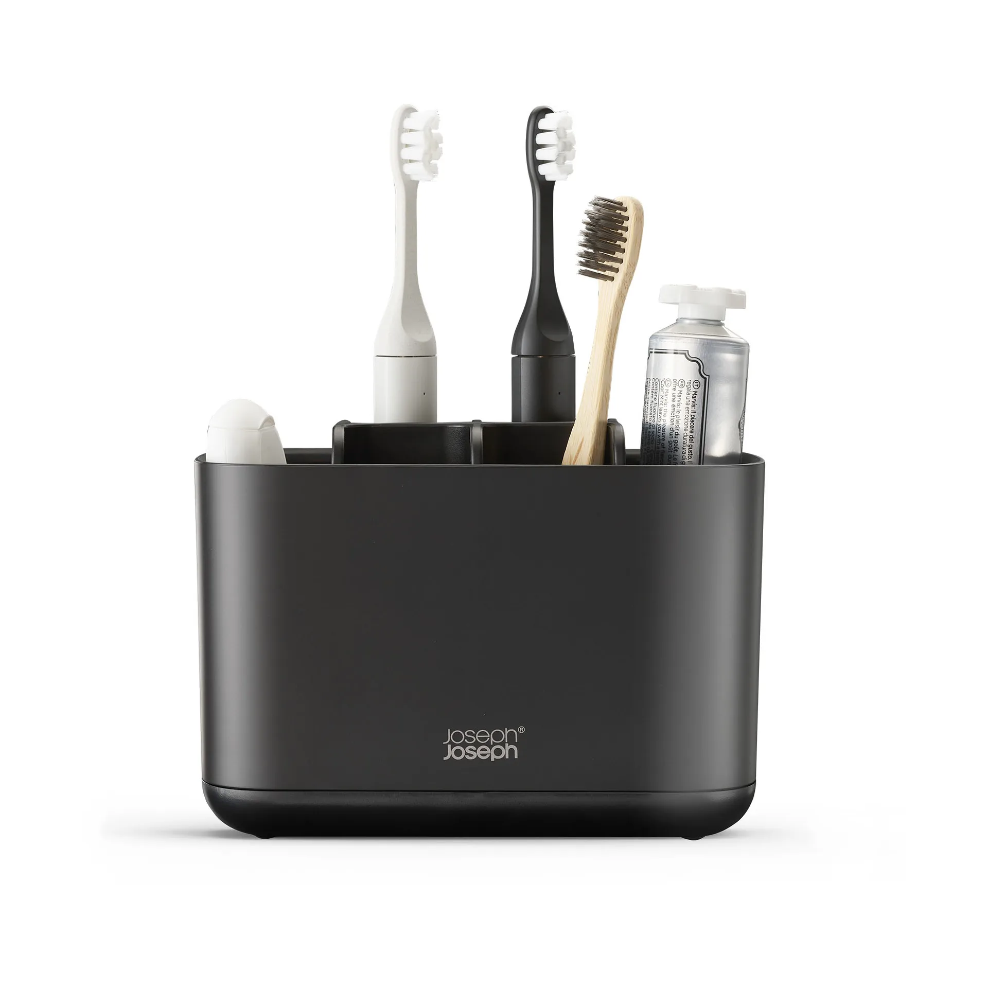 Easystore tandborsthållare large 17,6 cm, Svart Joseph Joseph