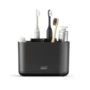 Easystore tandborsthållare large 17,6 cm - Svart - Joseph Joseph