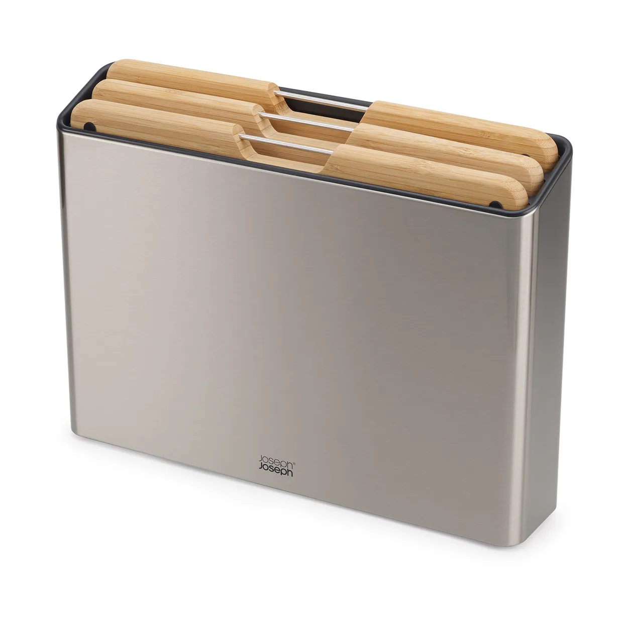 Joseph Joseph Folio steel sk&auml;rbr&auml;da 3 delar Bambu-st&aring;l