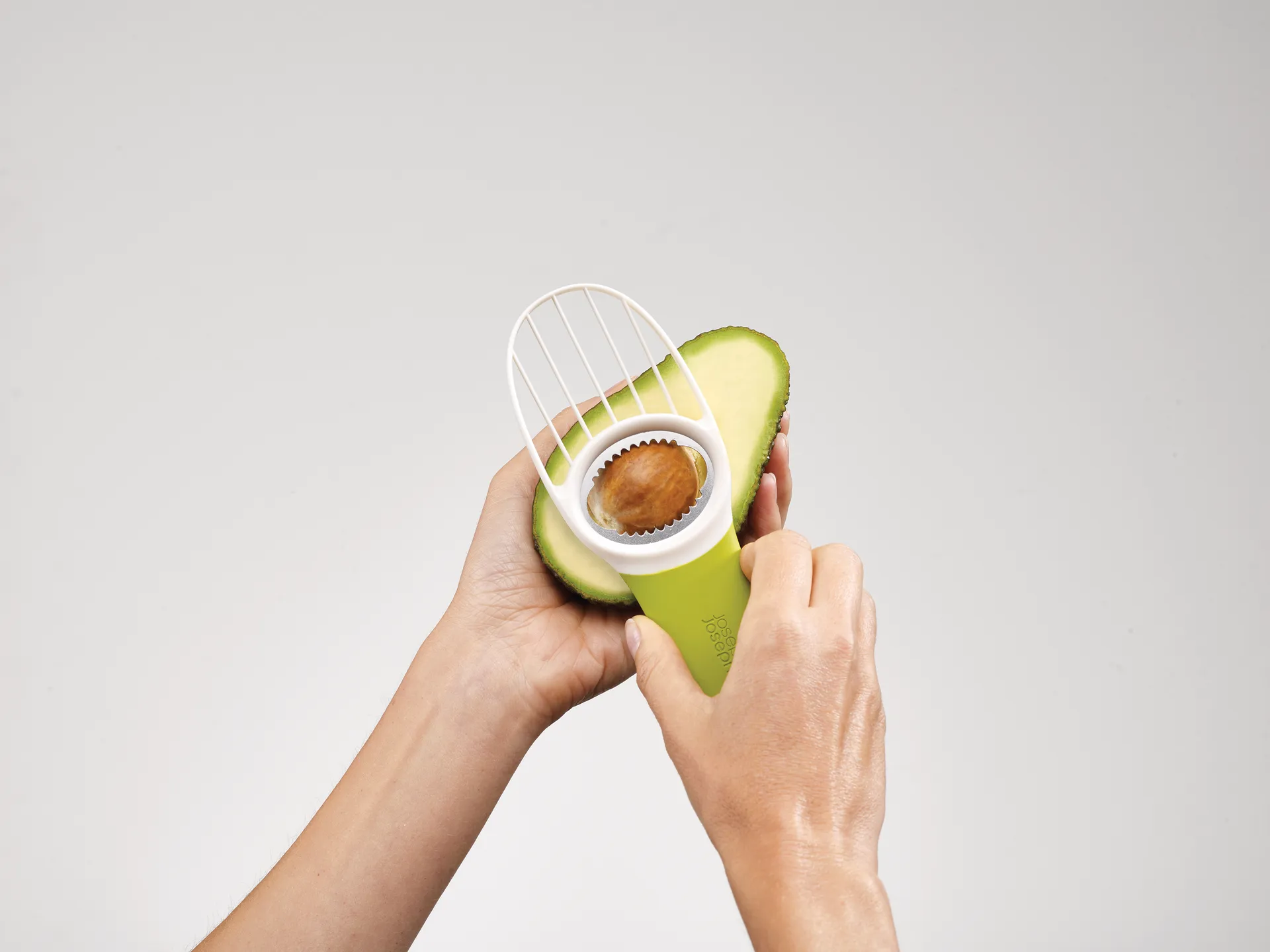 Goavocado 3-i-1 avokadodelare, Grön-vit Joseph Joseph