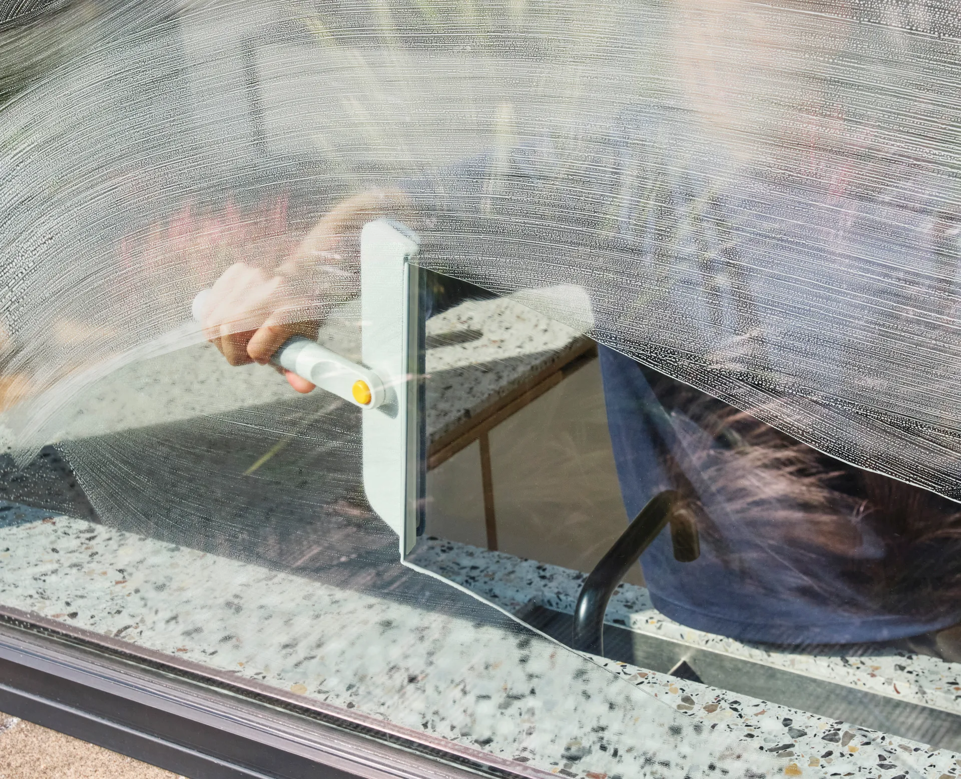 Joseph Joseph Cleantech 2-i-1 fönstertork, Stone Joseph Joseph