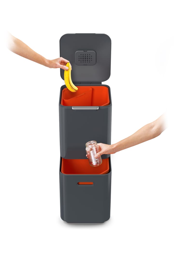 Joseph Joseph Totem Compact soptunna 40 L, Graphite Joseph Joseph