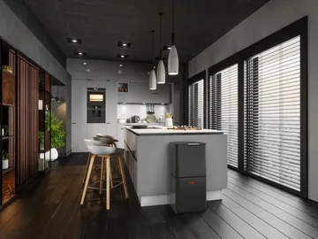 Joseph Joseph Totem Max soptunna 60 L - Carbon black - Joseph Joseph