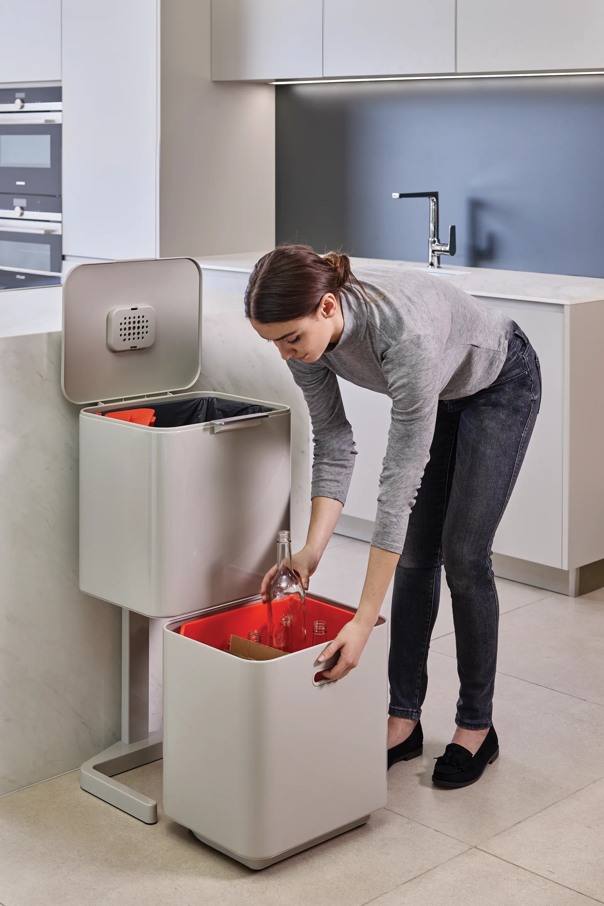 Joseph Joseph Totem Max soptunna 60 L, Stone Joseph Joseph