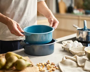 Nest bake rund bakform 2 delar - Blå - Joseph Joseph