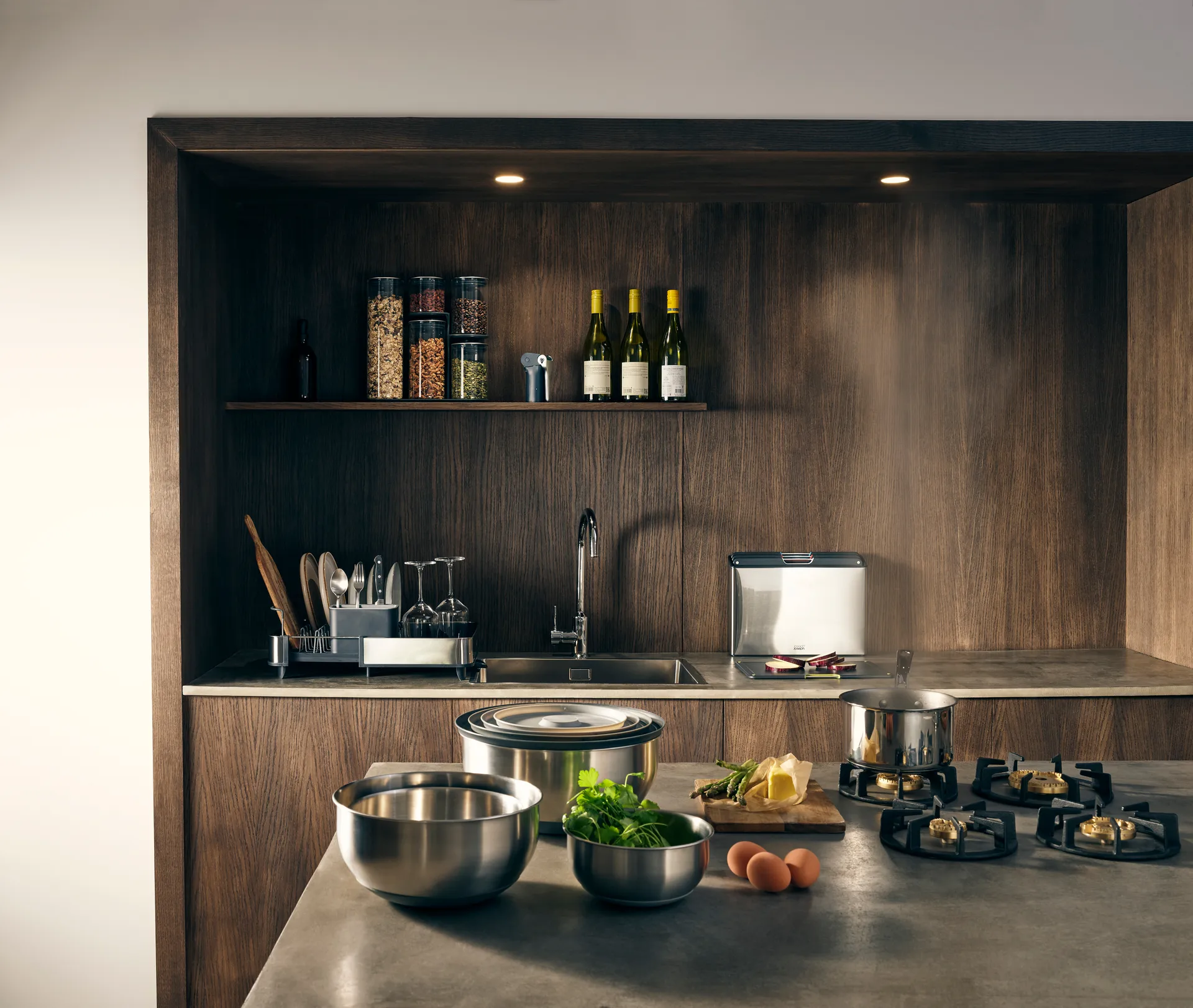 Nest prep & store skålar 8 delar, Stål Joseph Joseph