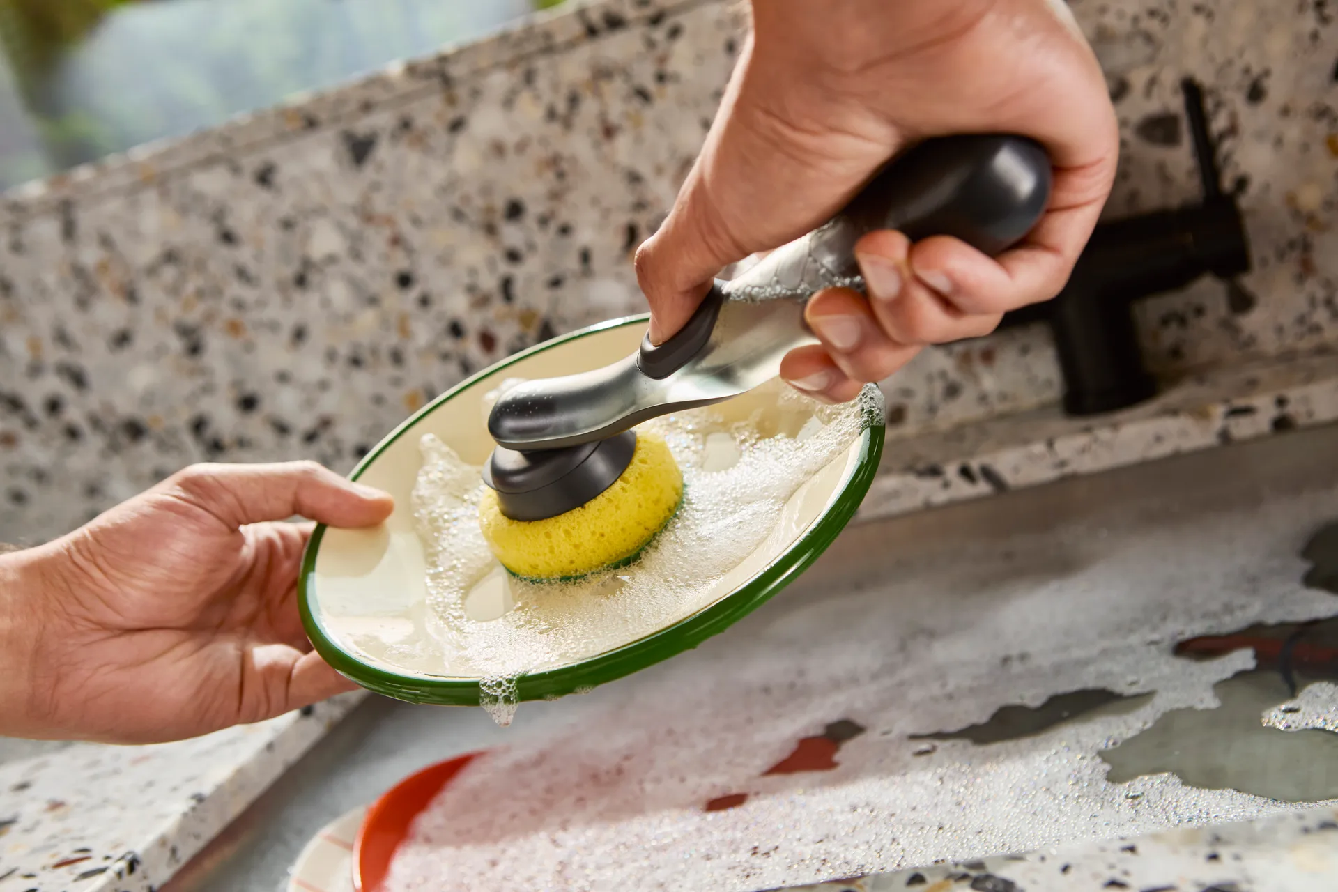 Sinktech diskborste med ersättningshuvud, Clear Joseph Joseph