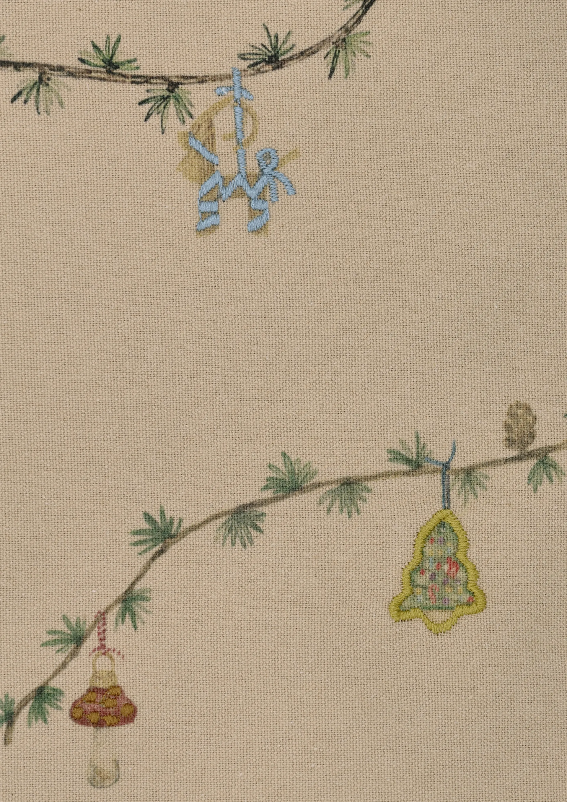 Hammershøi Christmas Duk beige, 150x320 cm Kähler