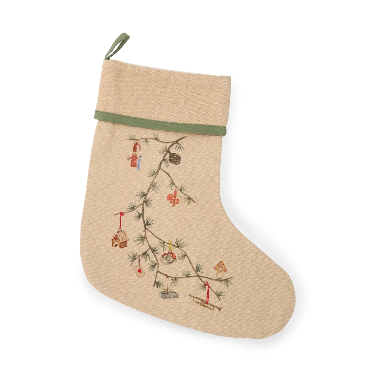 Kähler Hammershøi Christmas Julstrumpa Beige