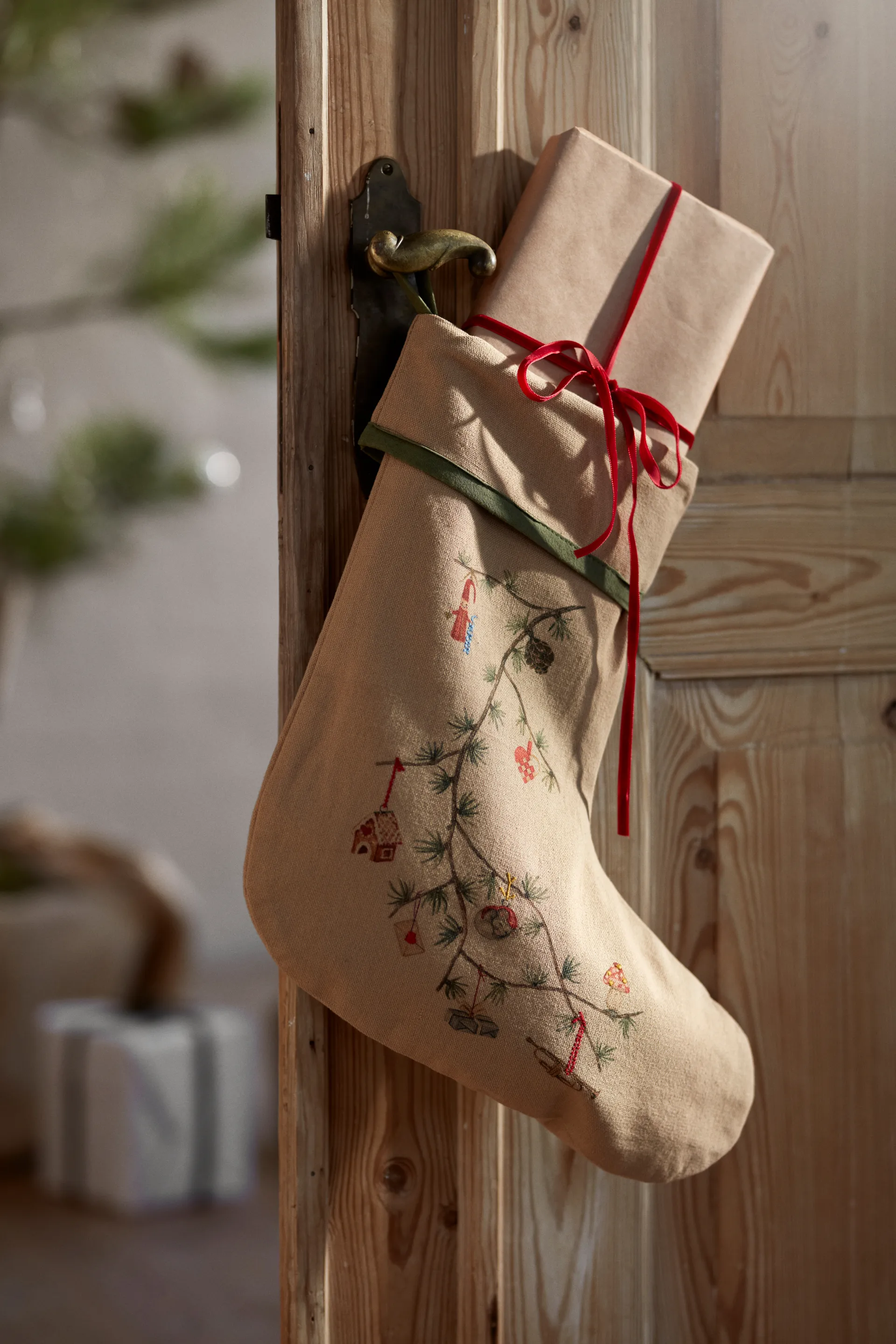 Hammershøi Christmas Julstrumpa, Beige Kähler