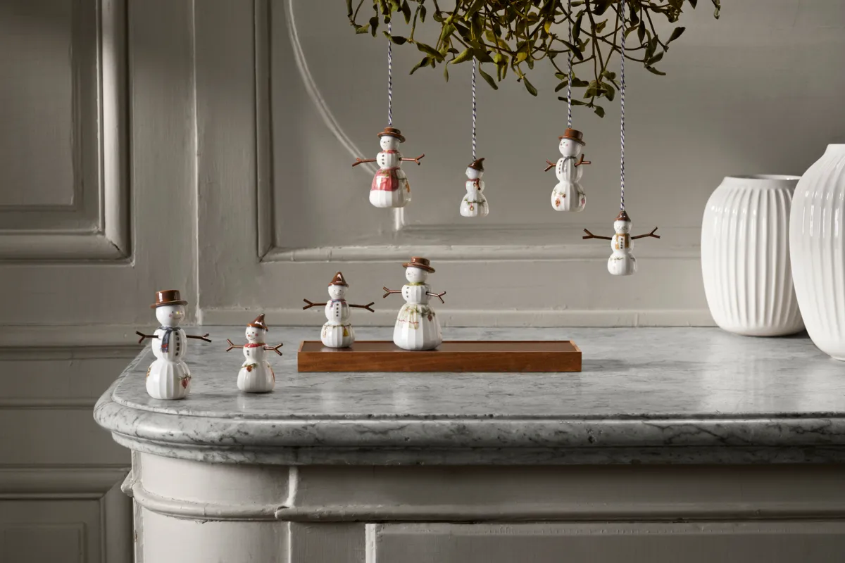 Hammershøi Christmas snögubbe, Vit Kähler