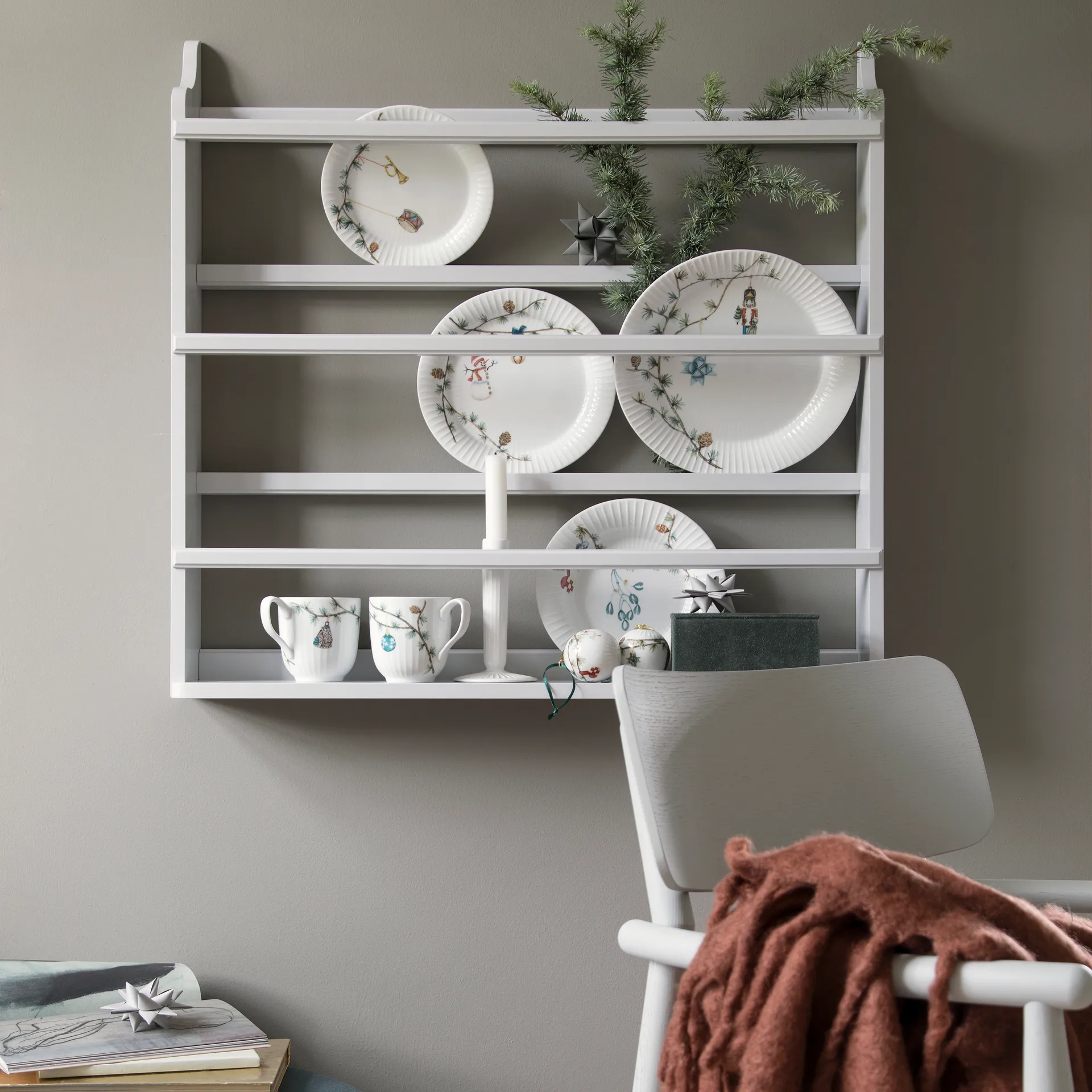 Hammershøi Christmas tallrik, 19 cm Kähler