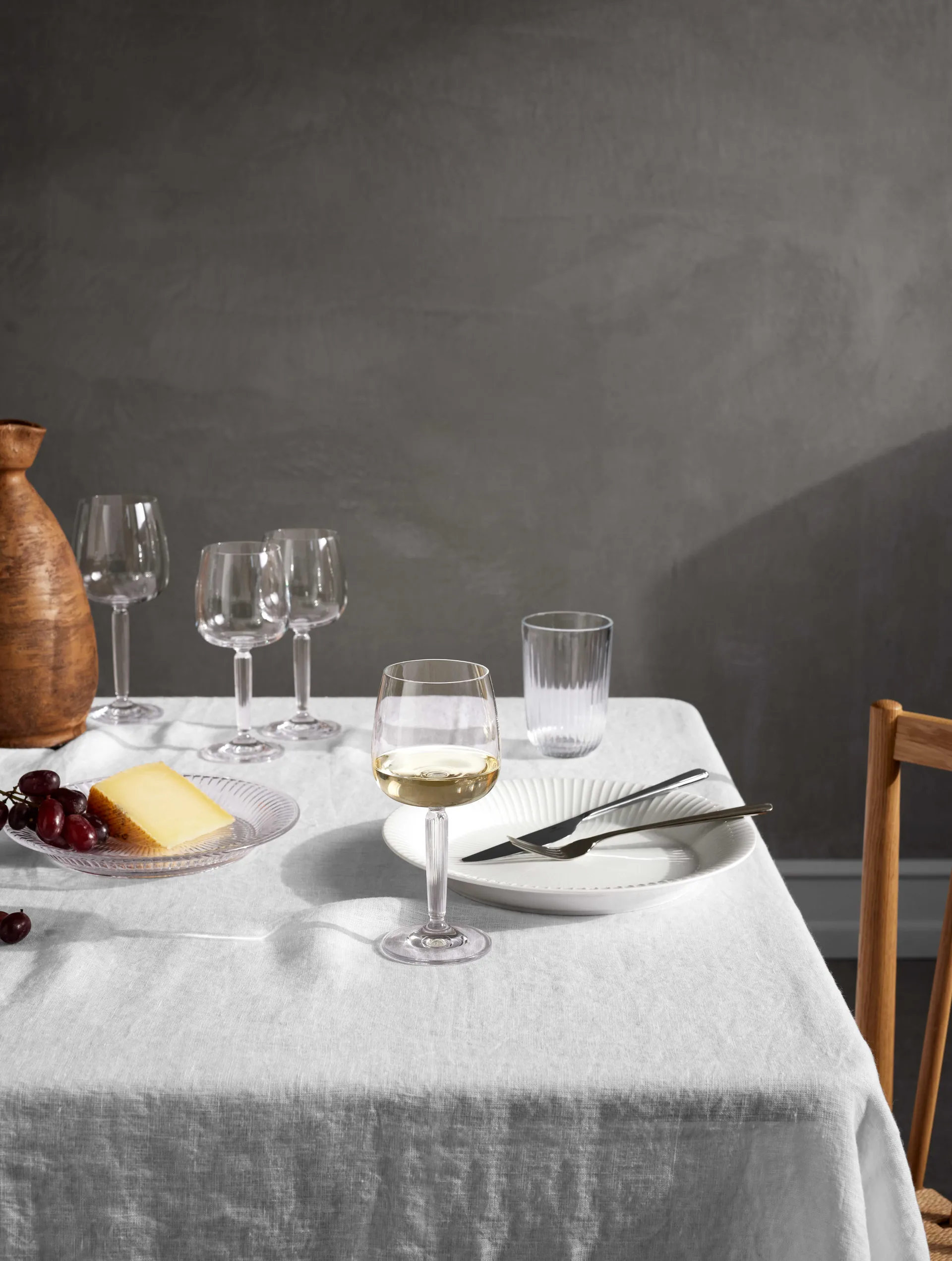 Hammershøi vitvinsglas 35 cl 2-pack, Klar Kähler