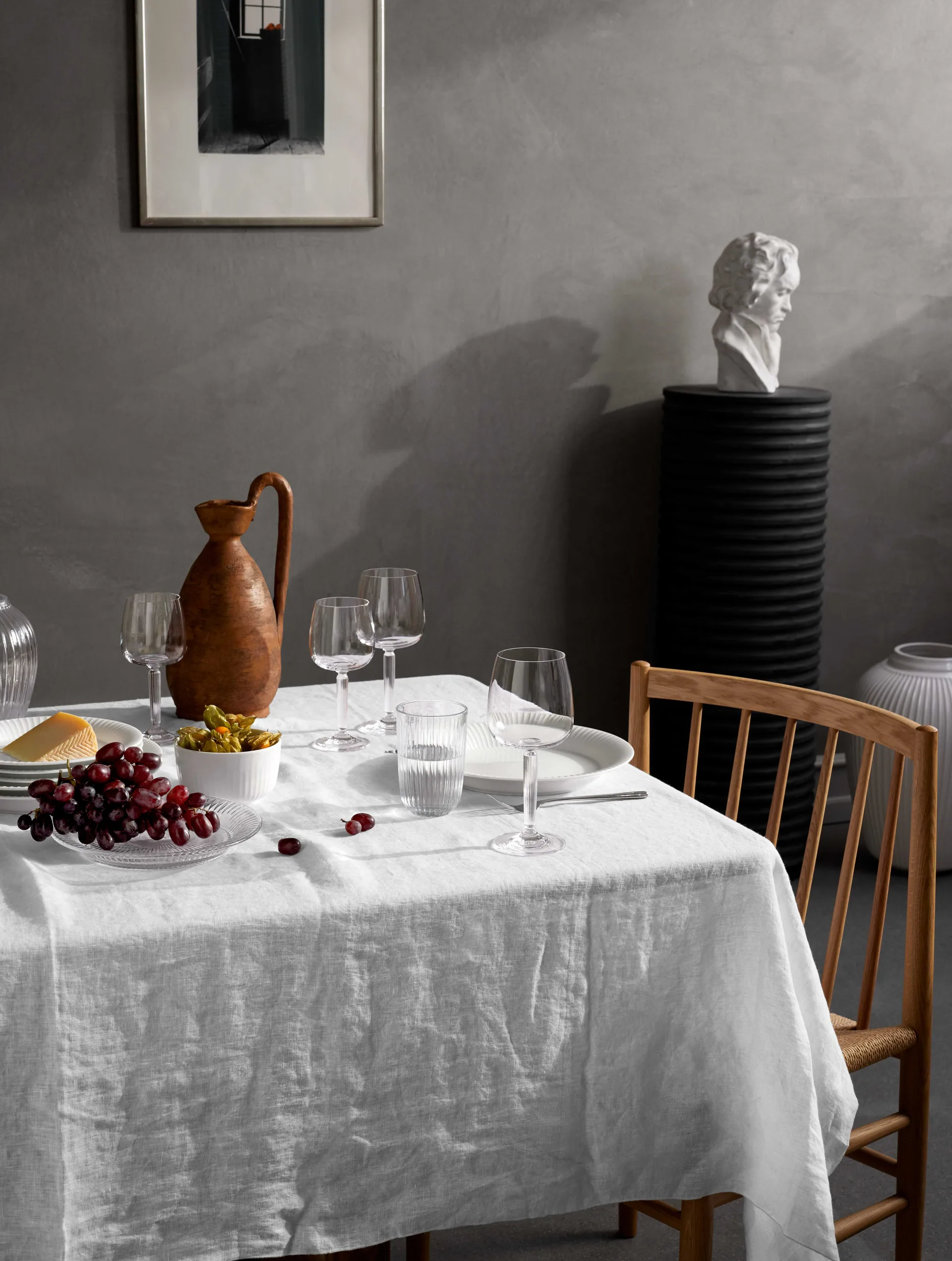 Hammershøi vitvinsglas 35 cl 2-pack, Klar Kähler