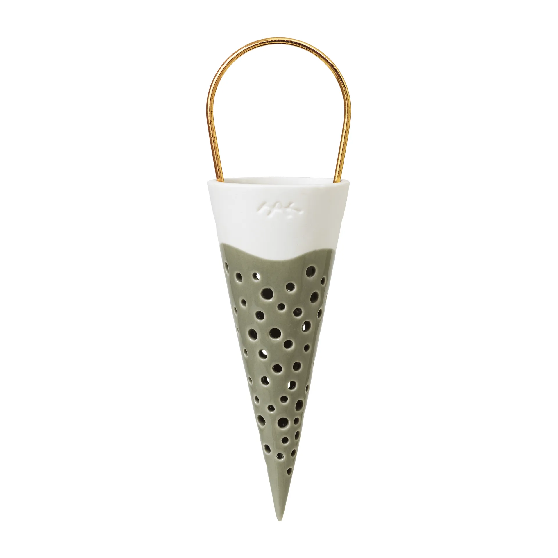 Nobili julstrut julhänge 18 cm, Grön Kähler