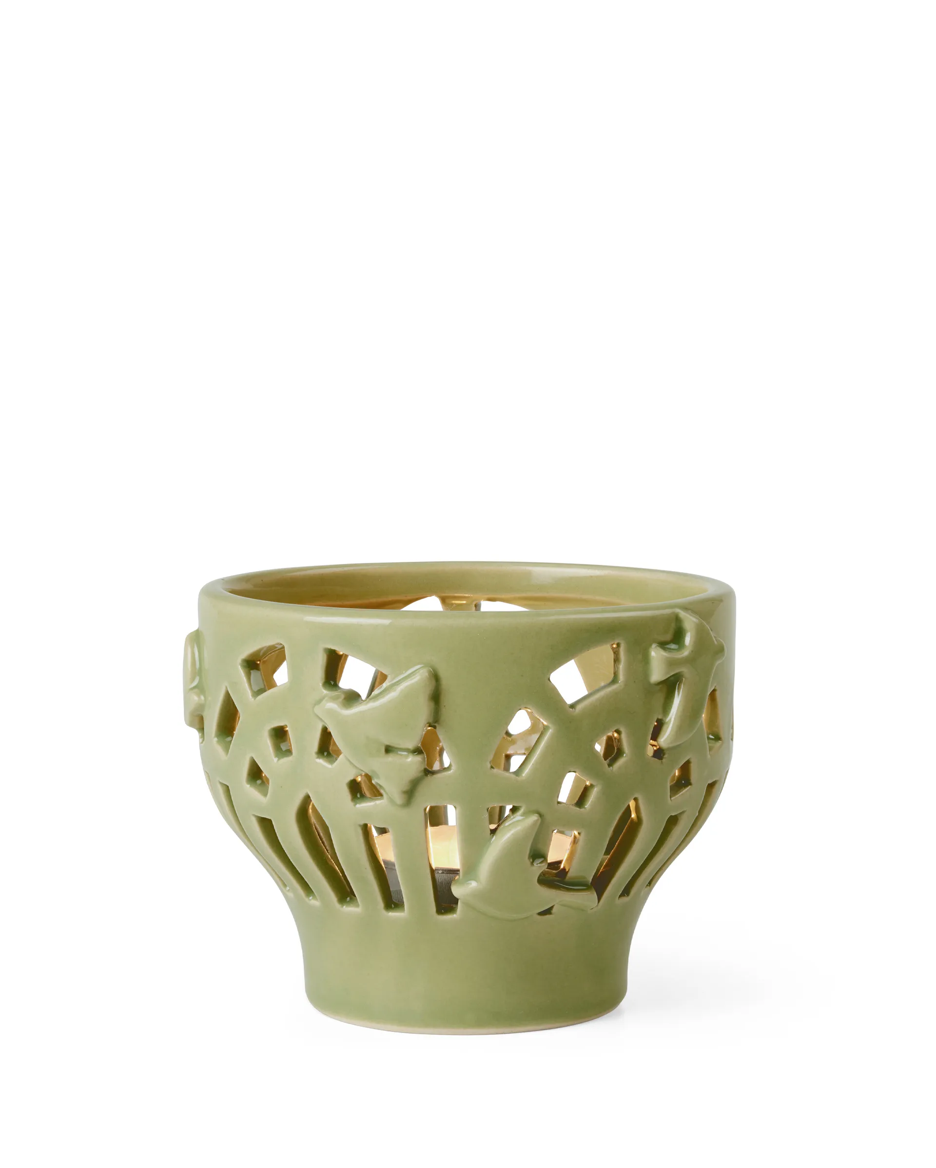 Orangery ljuslykta Ø9 cm, Spring leaf Kähler