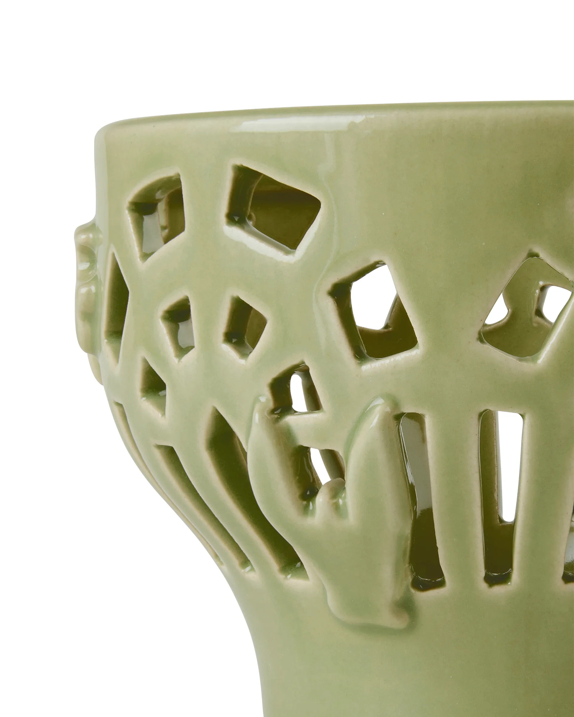 Orangery ljuslykta Ø9 cm, Spring leaf Kähler