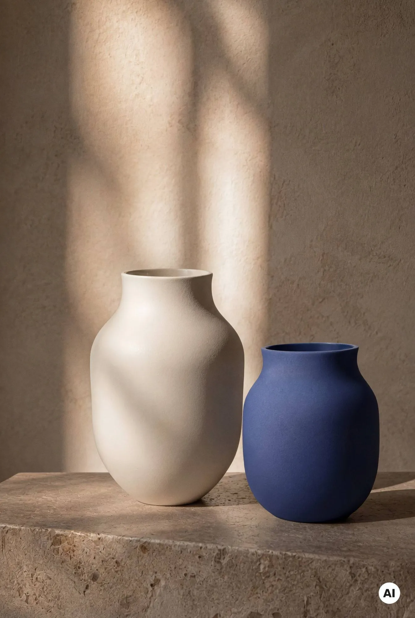 Studio Omaggio vas, Blå, 20 cm Kähler