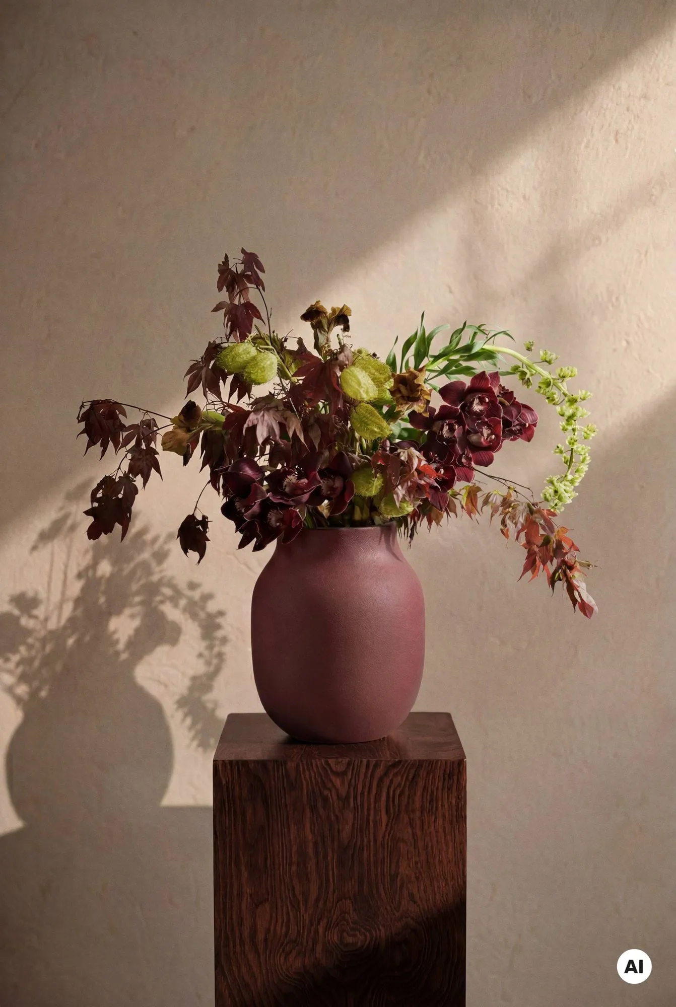 Studio Omaggio vas, Bordeaux, 20 cm Kähler Studio Omaggio vas, Bordeaux, 20 cm Kähler