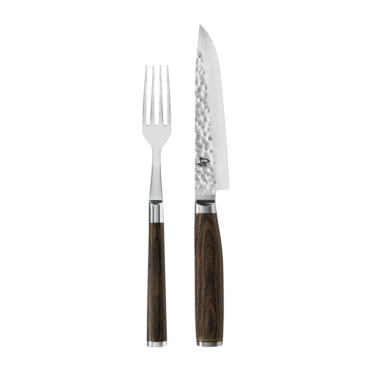 KAI Kai Shun Premier kniv & gaffel set Krom-brun