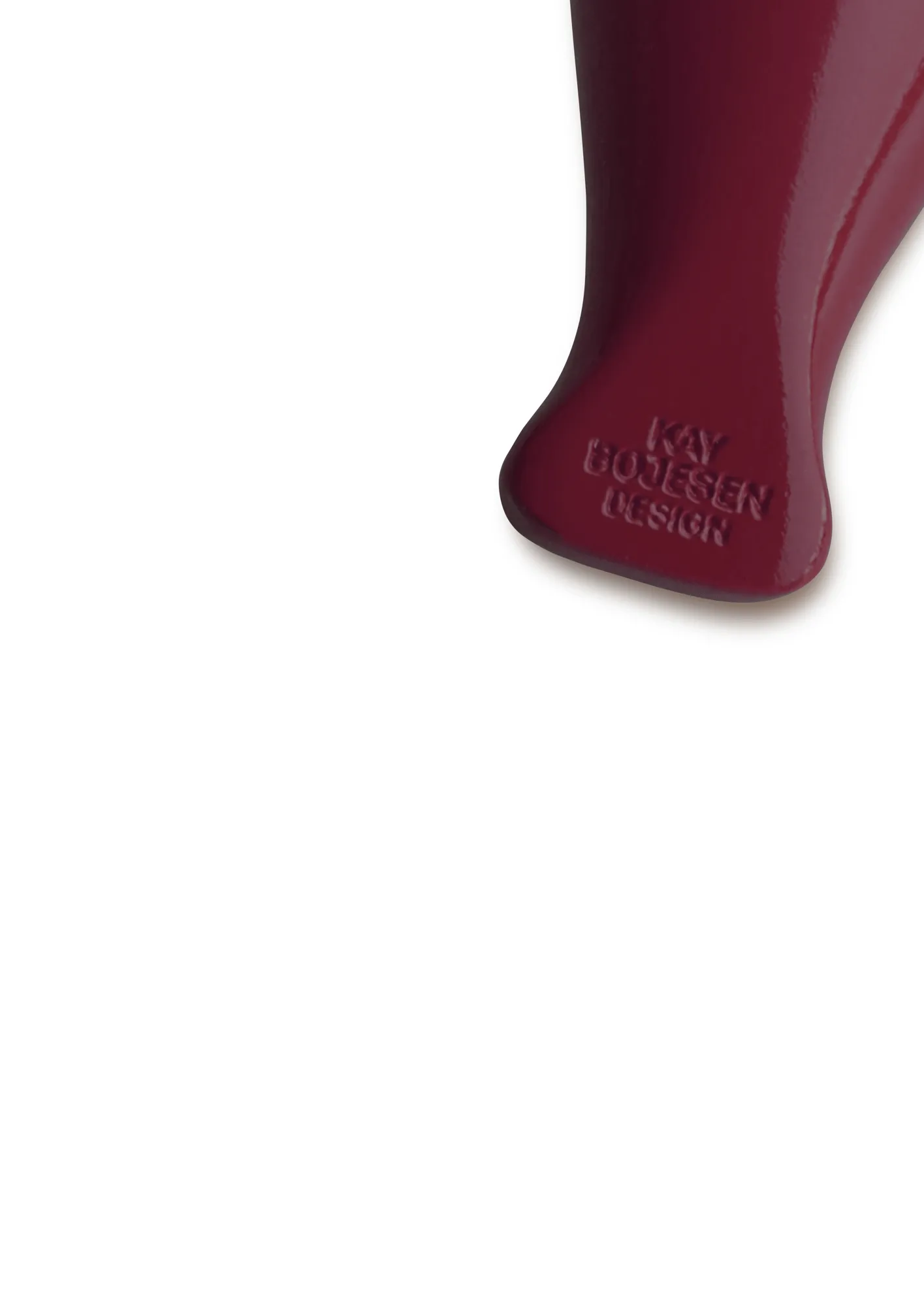 Kay Bojesen fågel nyckelring, Bordeaux, naturläder Kay Bojesen Denmark