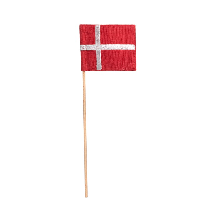 Kay Bojesen textilflagga till fanbärare mini, Röd-vit Kay Bojesen Denmark