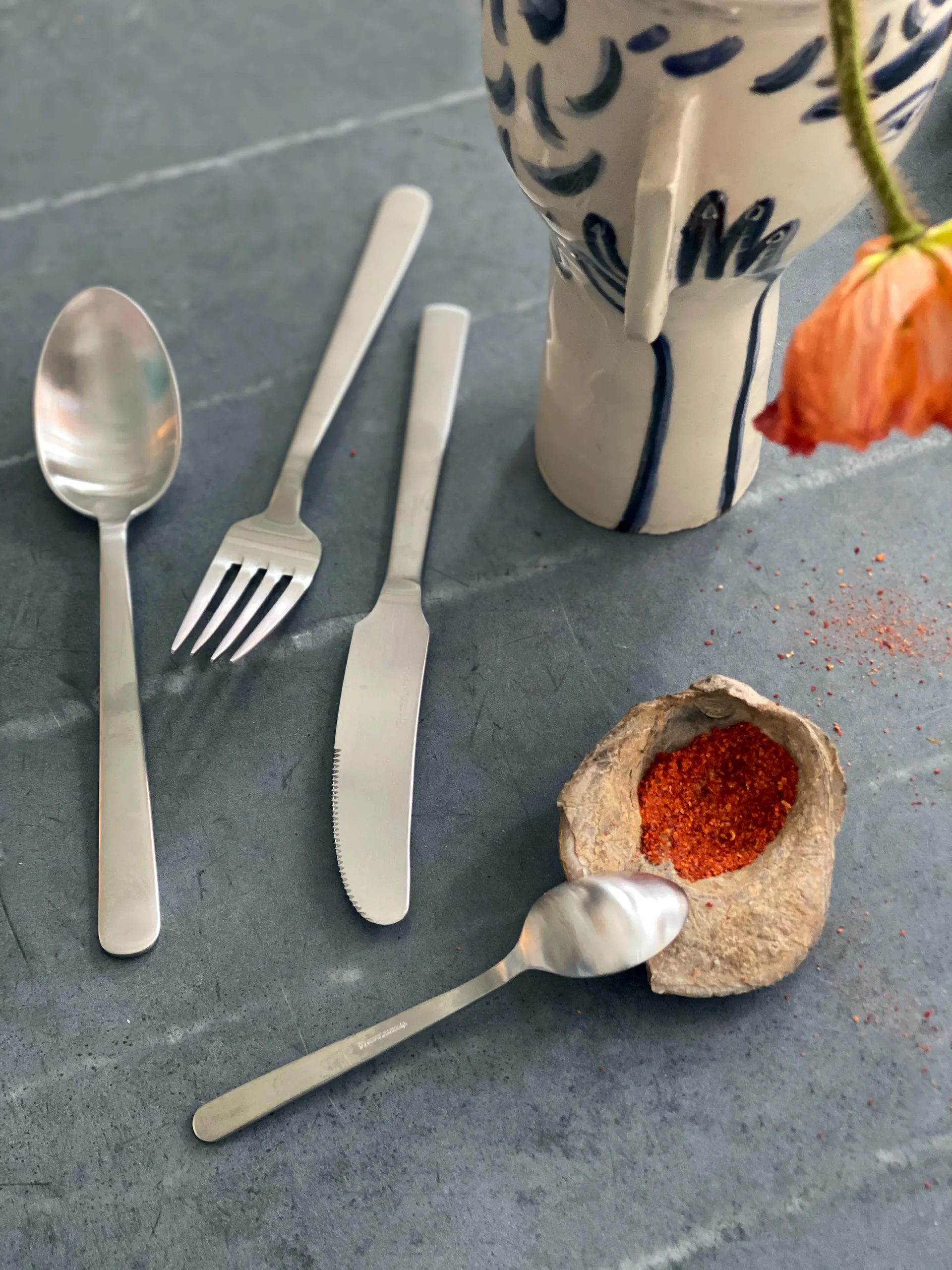 Grand Prix bestickset 24 delar, Polished steel Kay Bojesen