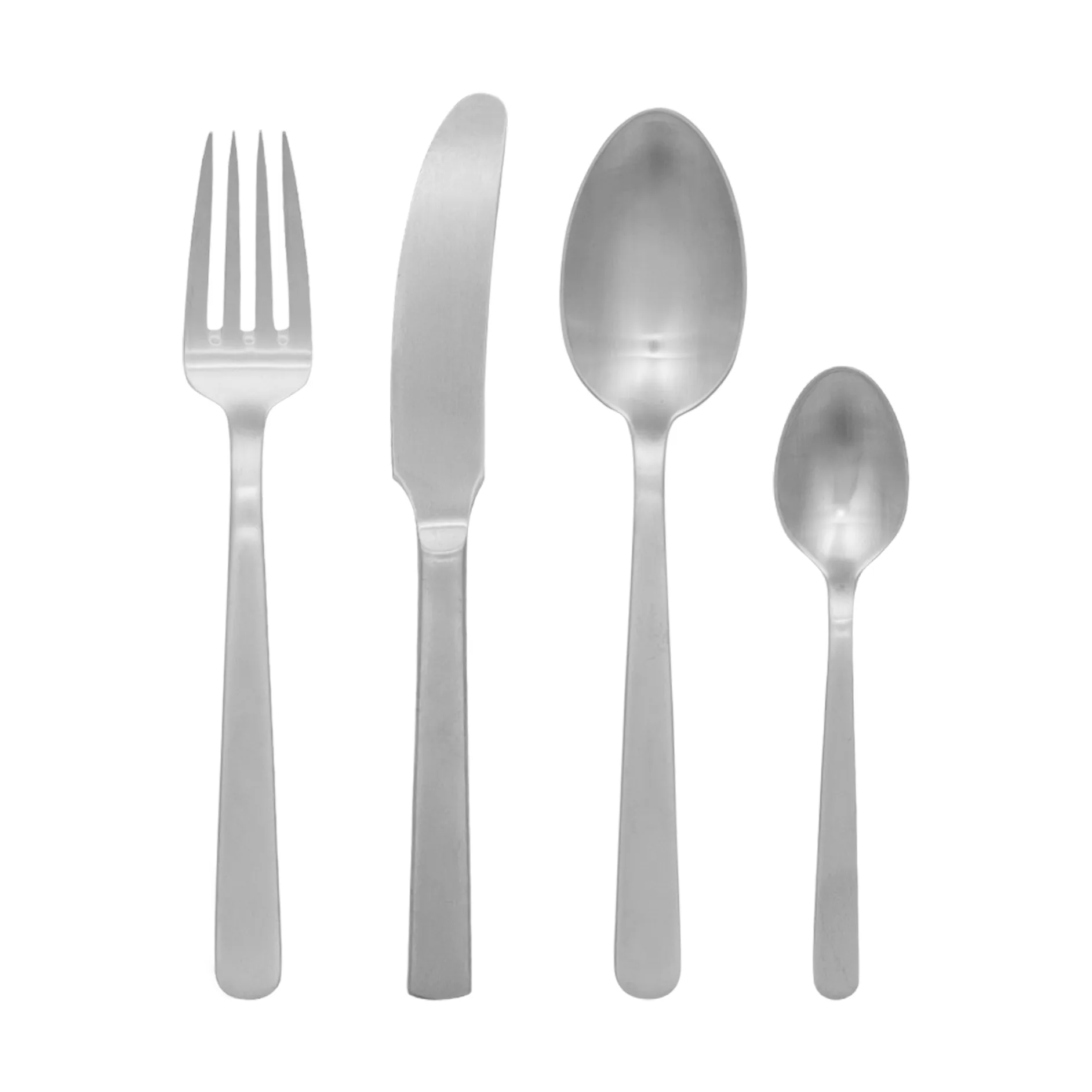 Grand Prix bestickset 4 delar, Matte steel Kay Bojesen