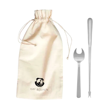 Grand Prix skaldjursbestick 8 delar - Matte steel - Kay Bojesen