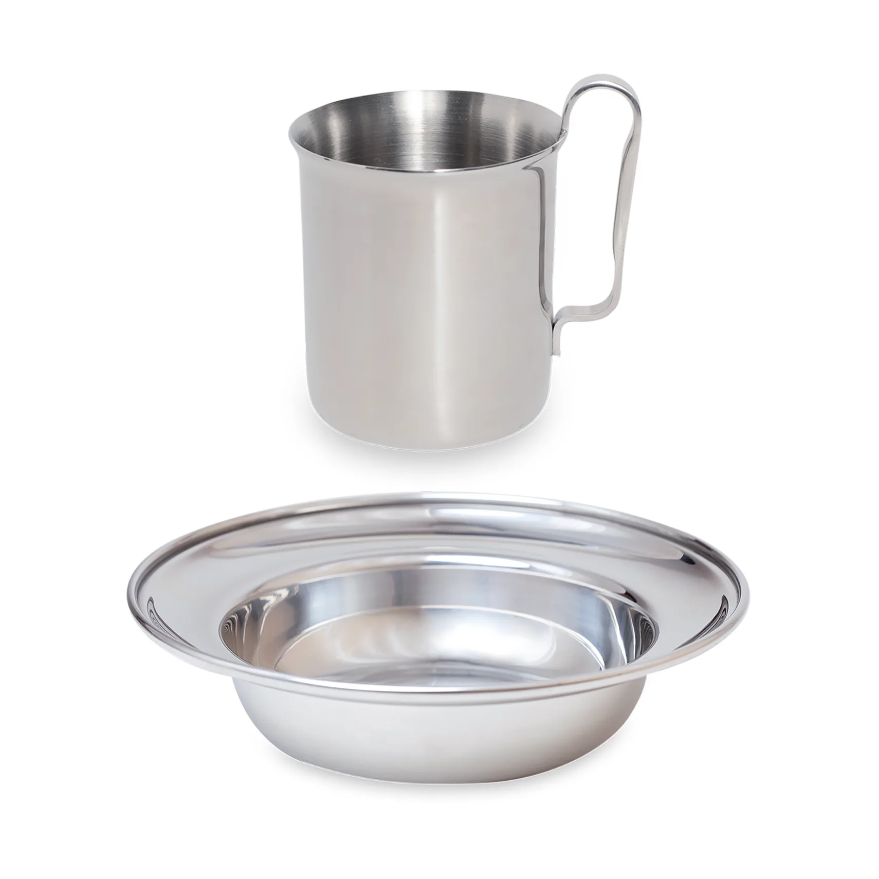 Kay Bojesen barnservis 2 delar, Polished steel Kay Bojesen