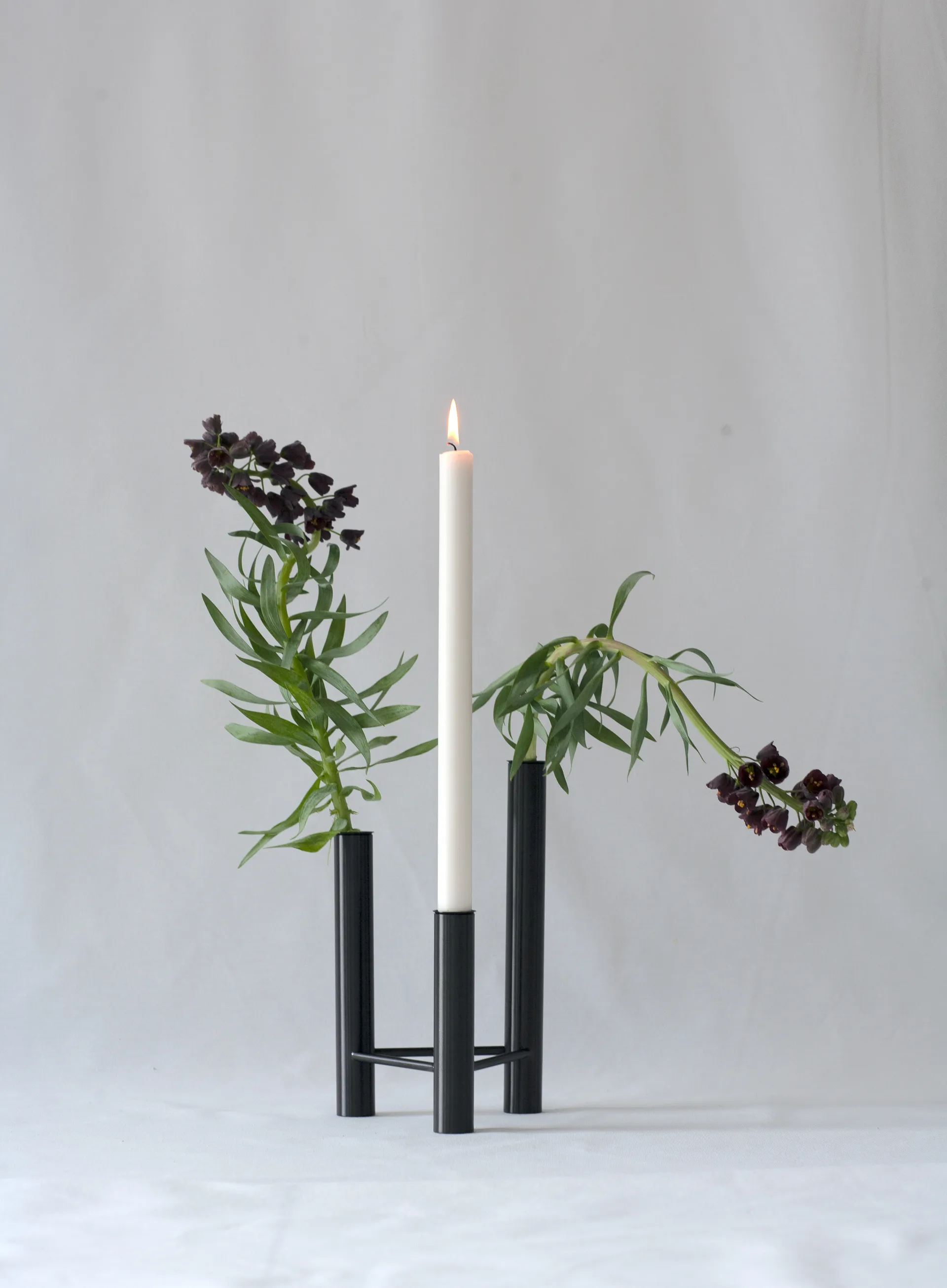 VISTA vas och ljusstake, Black Kay Bojesen
