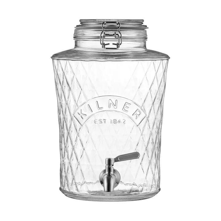 Kilner DIAMANT dryckesdispenser med tappkran - Klar, 5 L - Kilner