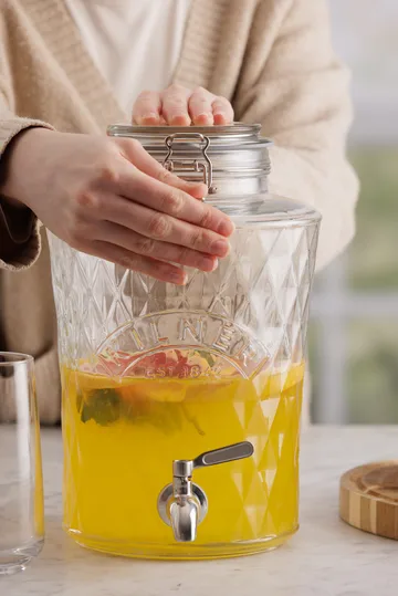 Kilner DIAMANT dryckesdispenser med tappkran - Klar, 5 L - Kilner