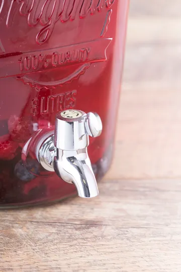 Kilner dryckesdispenser med tappkran - Klar-rostfritt stål, 8 L - Kilner