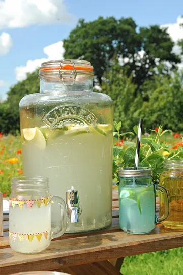 Kilner dryckesdispenser med tappkran - Klar-rostfritt stål, 8 L - Kilner