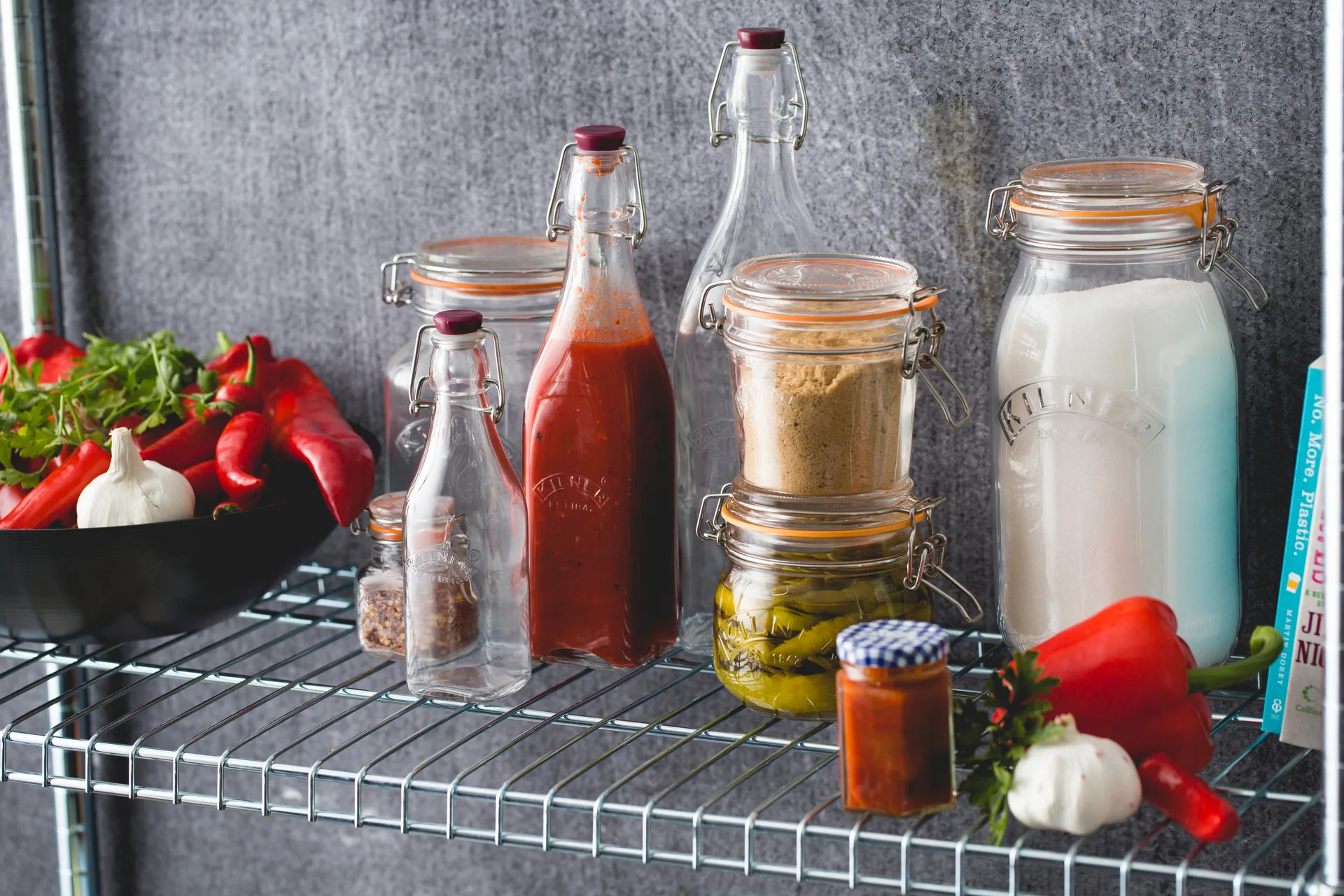 Kilner flaska med bygel, Klar, 0,55 L Kilner